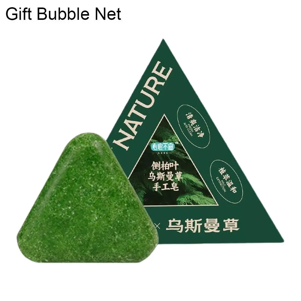 BIOAOUA Thuja & Usman Grass Solid Shampoo Bar – All Hair Types