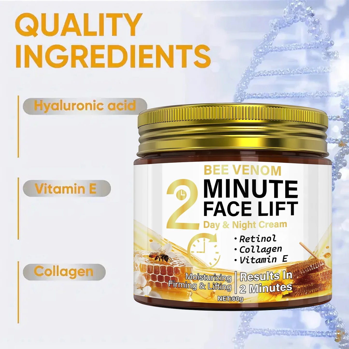 Bee Venom Anti-Aging Cream with Retinol & Collagen – 60g