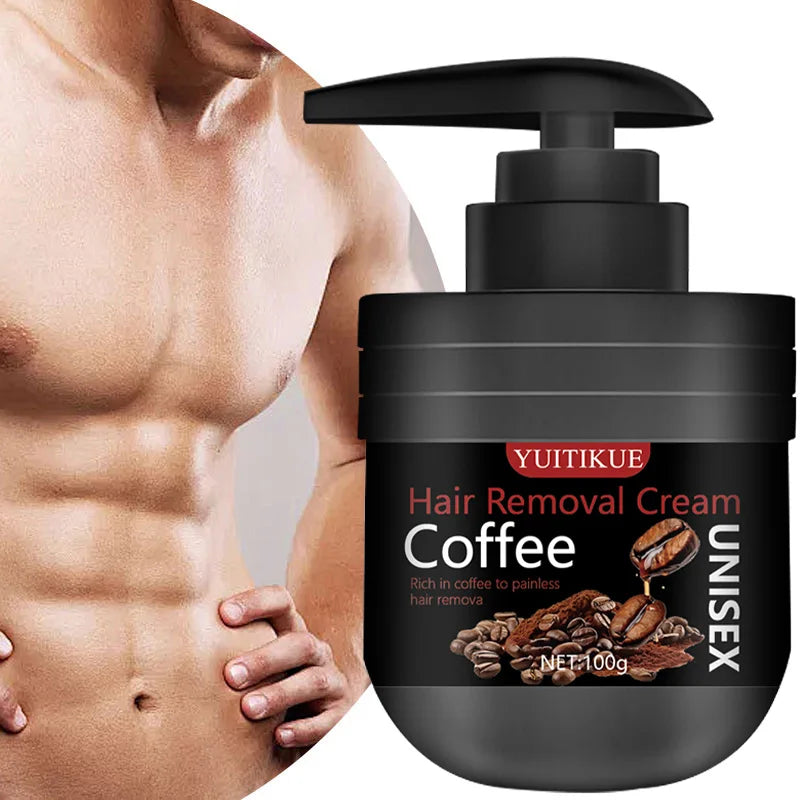 YUITIKUE Men's Hair Removal Cream – Painless & Nourishing 100g Hair Removal Cream Peaceful Pleasures Health and Wellness