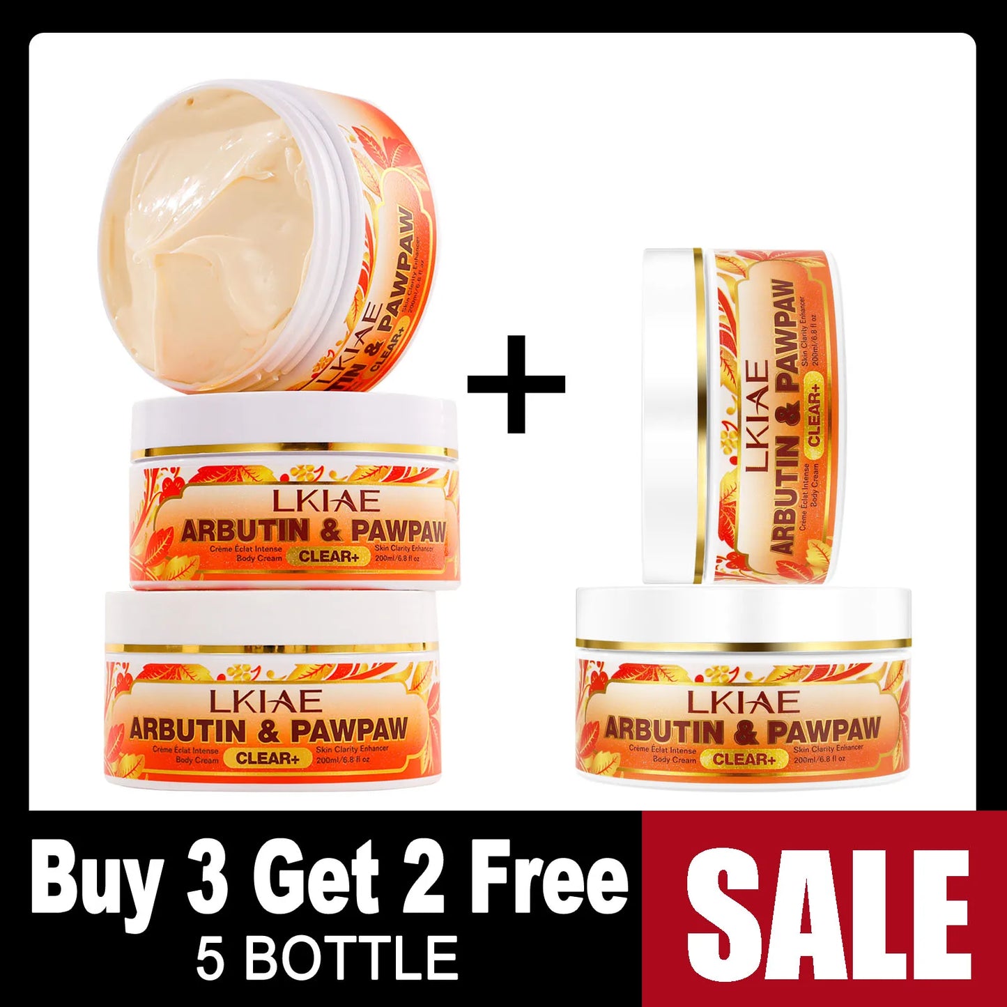 AILKE Arbutin Papaya Brightening Body Cream | 200ml