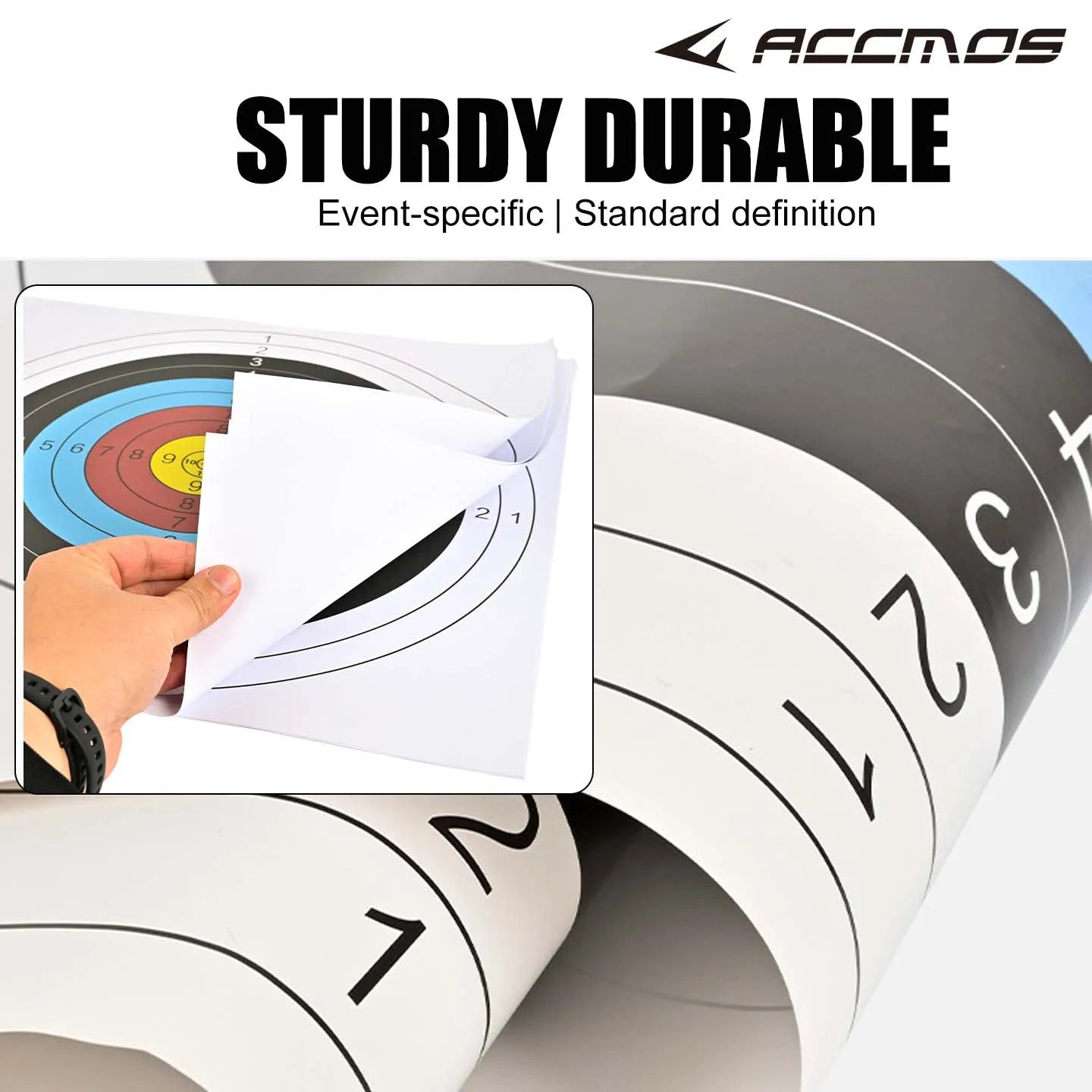 10 20 Archery Targets Paper Arrow Bow Practice Training Sports Darts