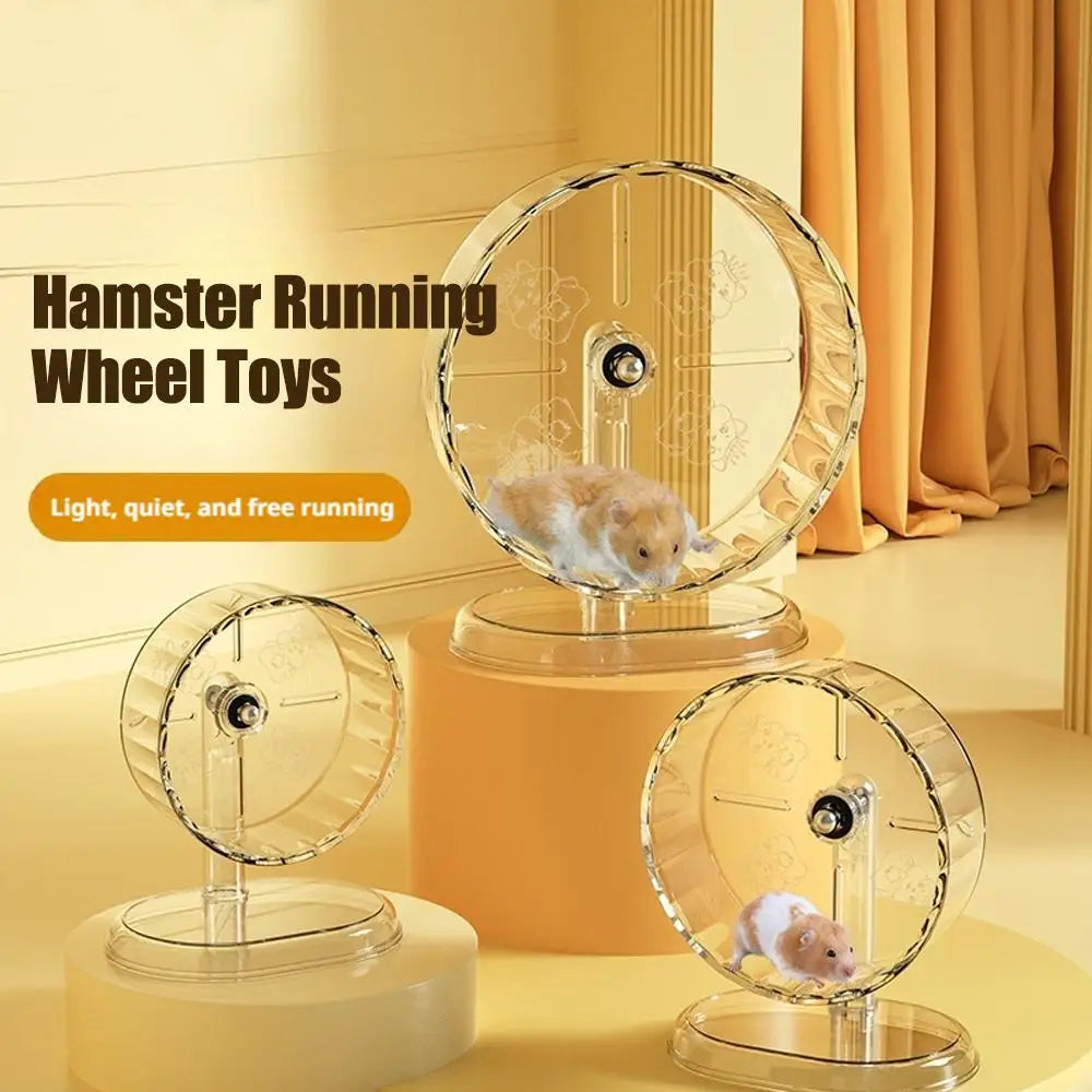 Hamster Running Wheel Toy for Quiet Exercise and Easy Cleaning Peaceful Pleasures Health and Wellness