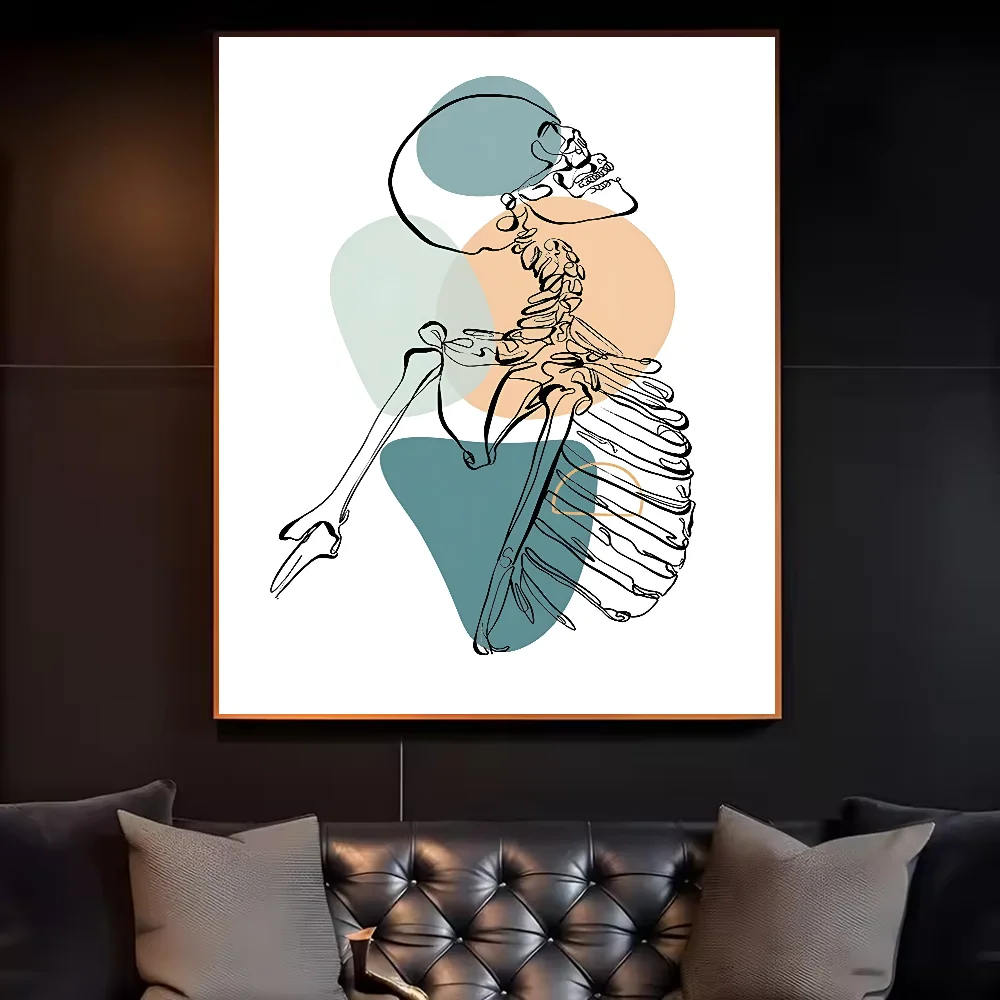 Abstract Medical Anatomy Art Painting Poster HD art sticky wall waterproof home living room bedroom bar aesthetic decoration Peaceful Pleasures Health and Wellness z5 21X30cmNoframe