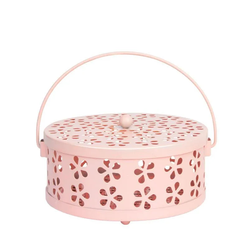 2026 Hot Mosquito Coil Tray Holder Home Insect Repellent Anti-fire Sandalwood Incense Burner Box Anti-Mosquito Supplies Peaceful Pleasures Health and Wellness Pink