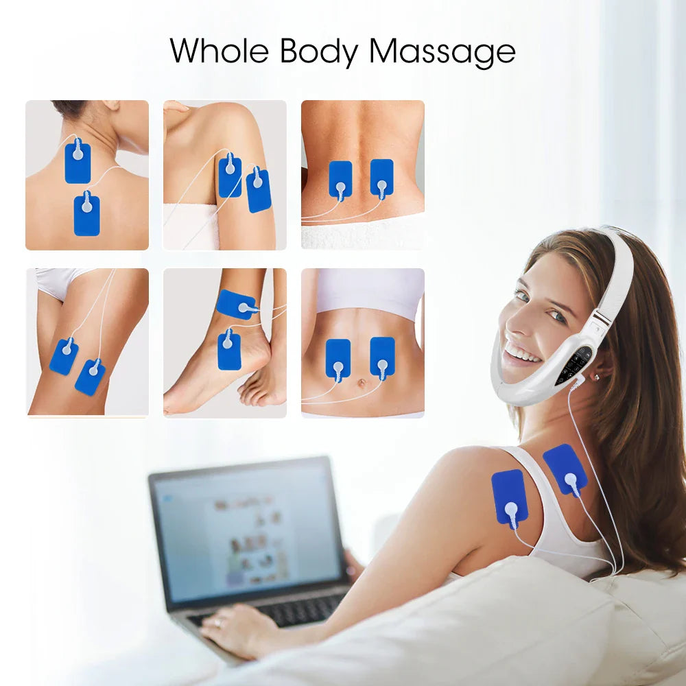 Hailicare V-Shape Face Lifting Vibration Massager + Remote
