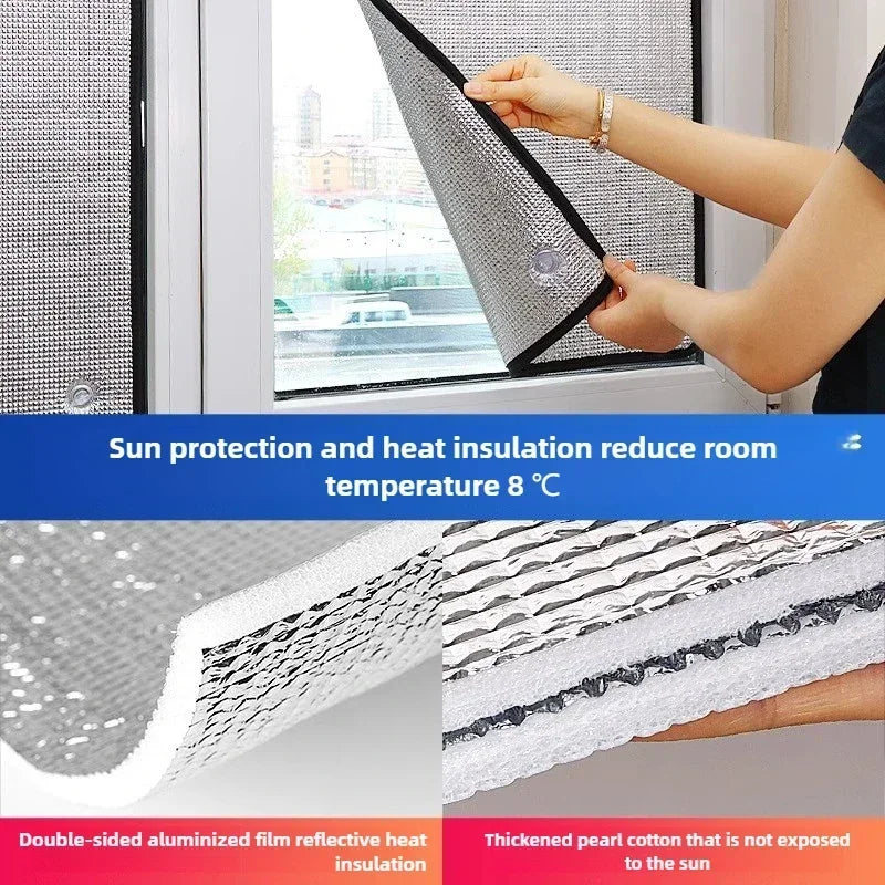 Blackout Aluminum Foil Window Film – UV, Heat & Privacy Shield