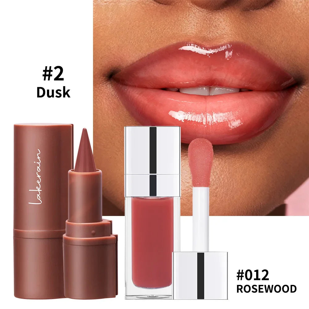 Lip Liner & Gloss Set – Long-Lasting Moisturizing Duo