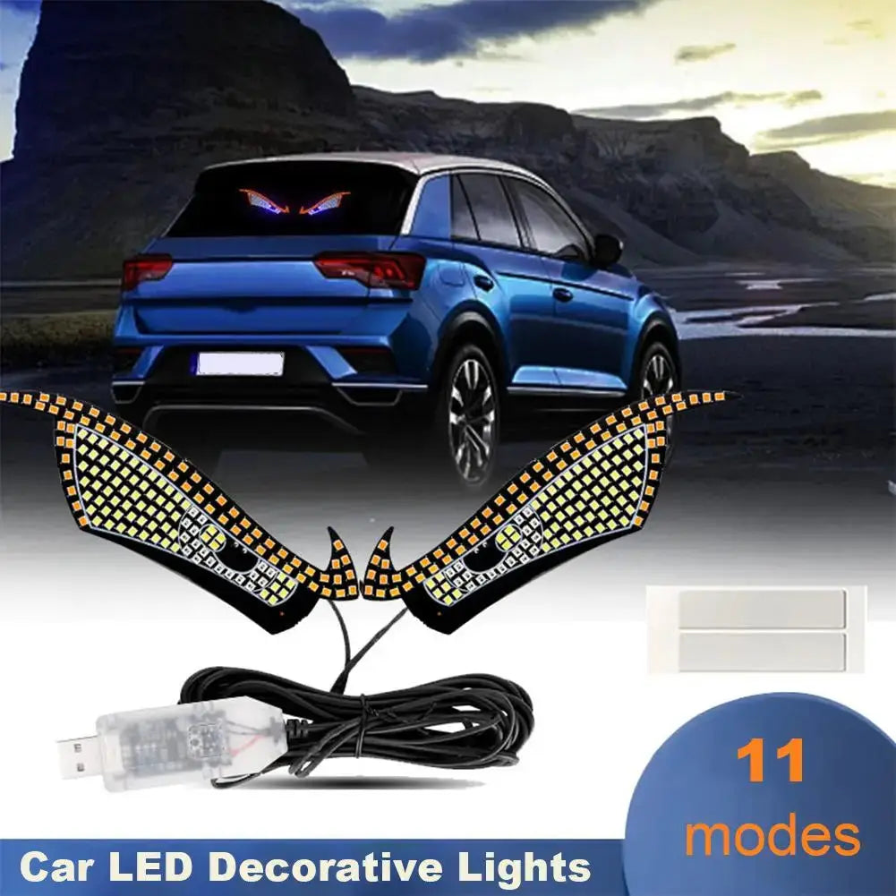 LED Devil Eyes Light for Cars and Trucks | USB Warning Lights Peaceful Pleasures Health and Wellness