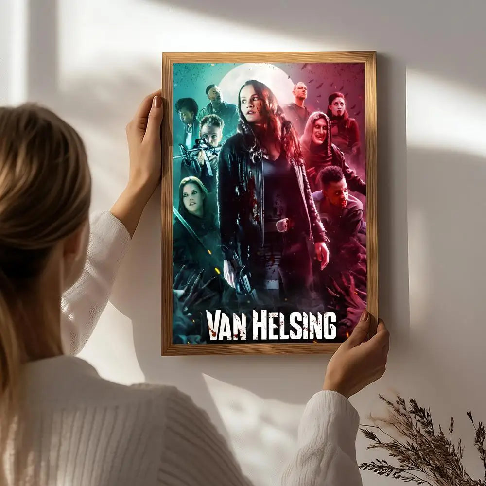 Movie V-Van Helsing Poster HD Self Adhesive Waterproof Wall Art Ideal for Home Office Dorm Bedroom Great Gift Peaceful Pleasures Health and Wellness White7 50X70cmNoframe