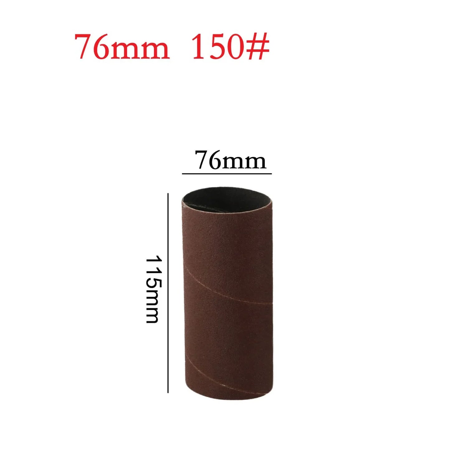 115mm Spindle Sanding Drum Sleeves 80 150 240 Grit | Wood & Metal