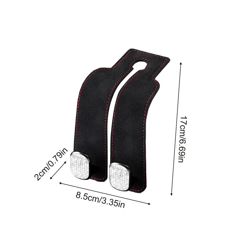 2-in-1 Car Headrest Hook | Seat Back Bag Hanger Organizer