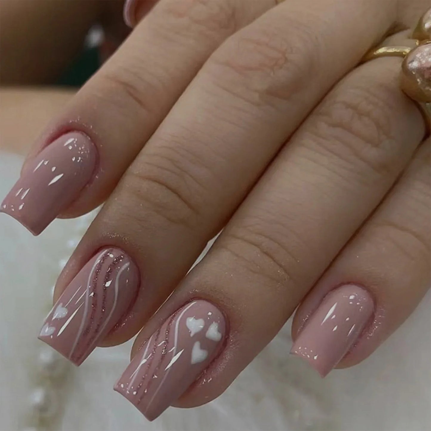 Korean Bow Press On Nails – Wine Red Almond | 24pcs Set