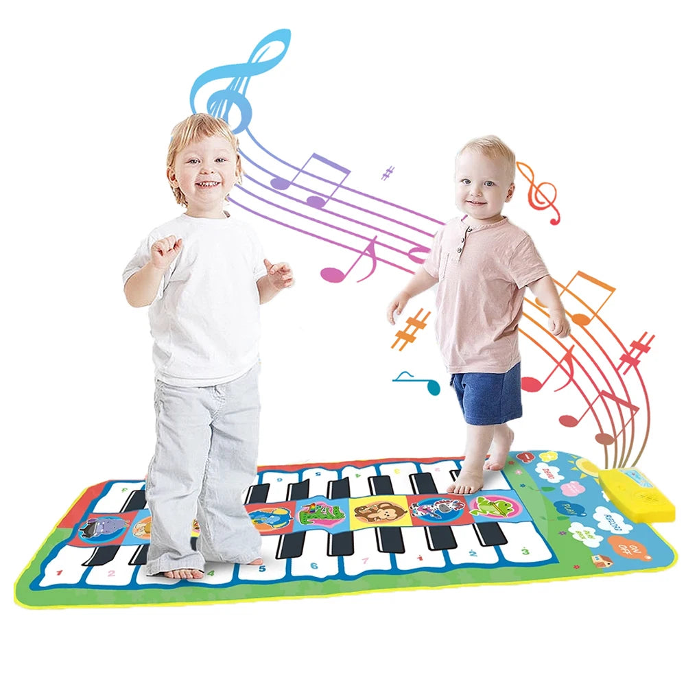 Kids Musical Piano Mat Toddle Dance Duet Keyboard Play 20 Keys 5 Paly