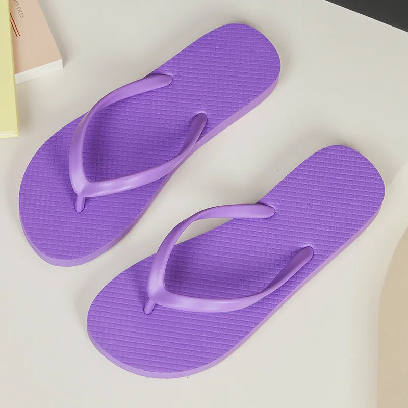 Women's Anti-Slip Beach Flip Flops | Quick-Dry PVC Slides