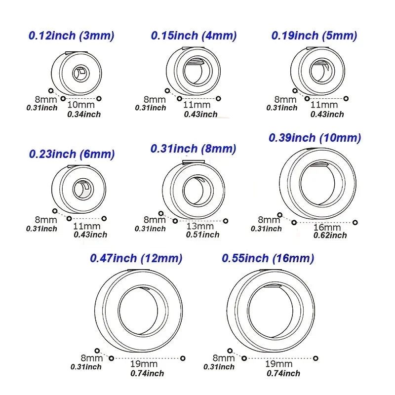 Drill Depth Stop Bit Collar Set Adjustable Positioner Limit Ring Set-Screws Woodworking Tool Allen Wrench Tighten The Stopper Peaceful Pleasures Health and Wellness