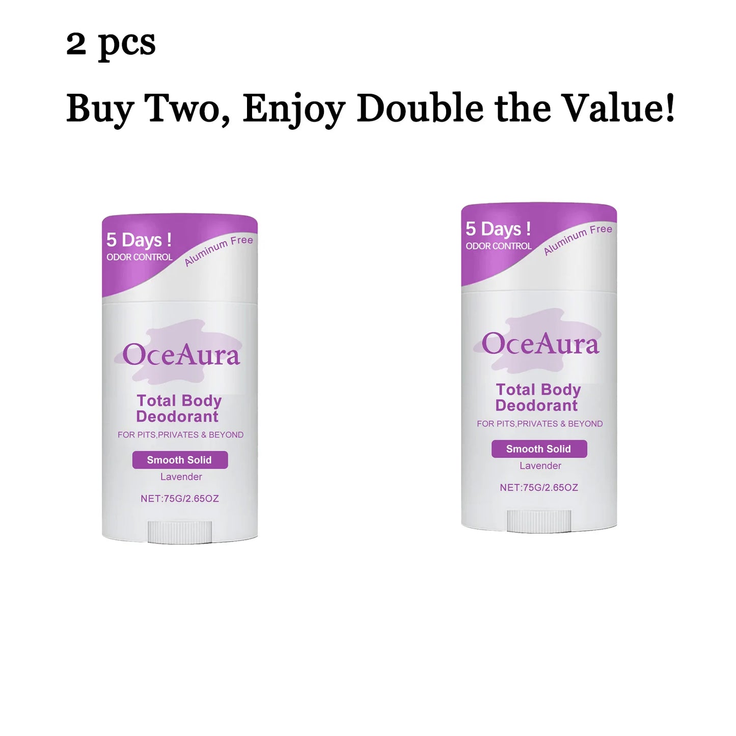 Lavender Deodorant Balm Stick 75g – Alcohol-Free Antiperspirant