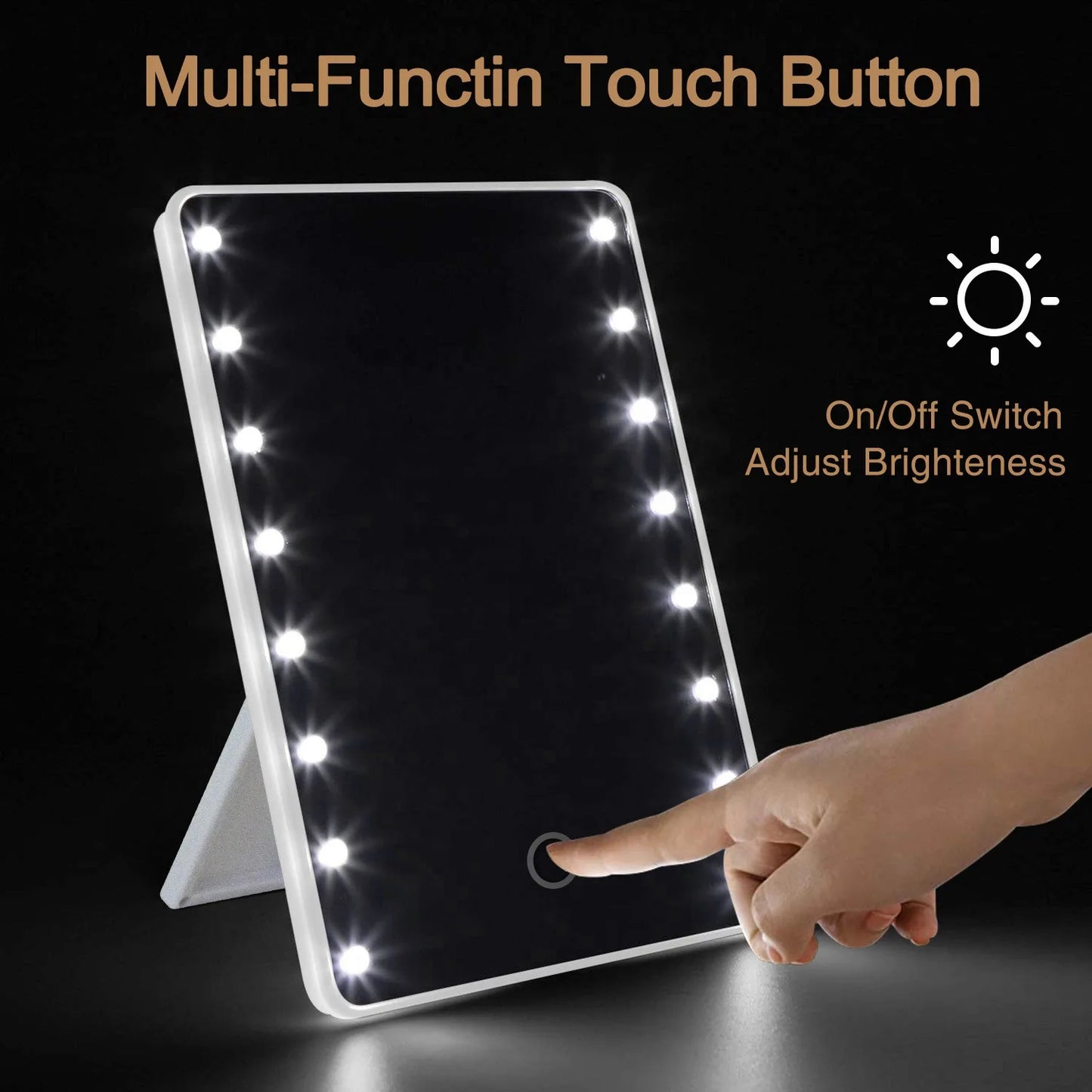 16 LED Touch Dimmer Illuminated Vanity Makeup Mirror