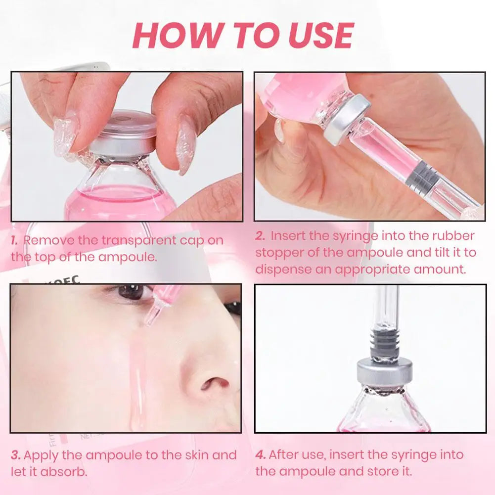 PDRN Collagen Ampoule Face Serum 30ml – Deep Hydration, Skin Barrier Repair & Brightening with Hyaluronic Acid Peaceful Pleasures Health and Wellness