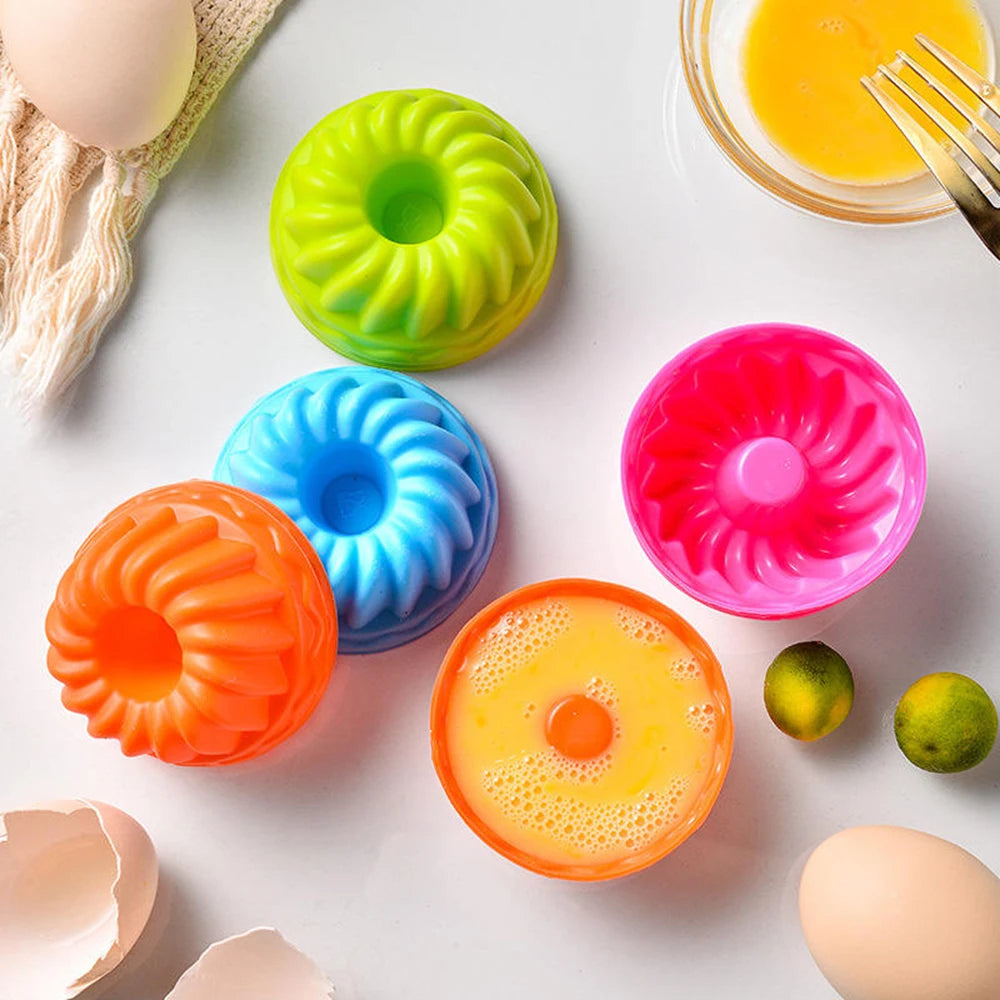 12-Piece BPA-Free Silicone Muffin Cups & Round Cake Molds