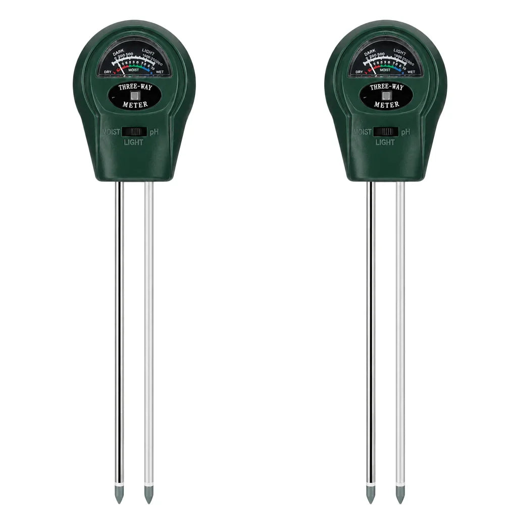 3-in-1 Soil Tester – pH, Moisture & Light Meter for Plants