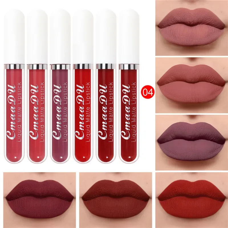 IFANYUO 6-Pc Matte Liquid Lipstick Set – Waterproof Velvet Lip Gloss