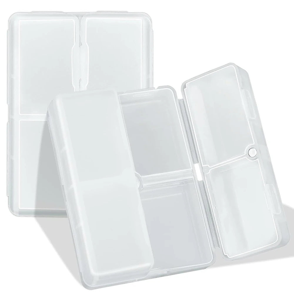 1Pcs Daily Pill Organizer,7 Compartments Portable Case for Travel, [Folding Design]Pill Box for Purse Pocket to Hold Vitamins Peaceful Pleasures Health and Wellness white