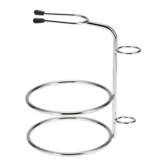 Men's Shaving Kit – Stainless Steel Brush Stand & Bowl Shaving Stand Set Peaceful Pleasures Health and Wellness
