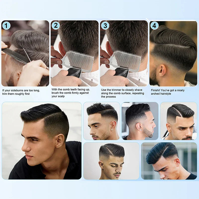 Professional Barber Fading Comb – Heat Resistant Flat Top Tool