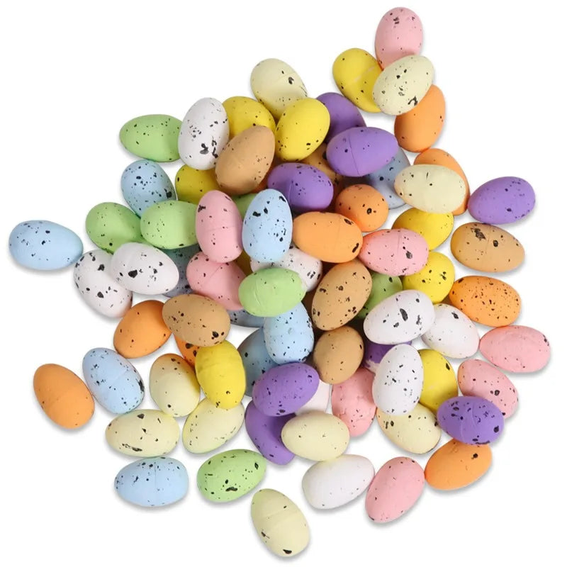 50-Pack Easter Mini Speckled Eggs – Pastel Basket Fillers & Decor