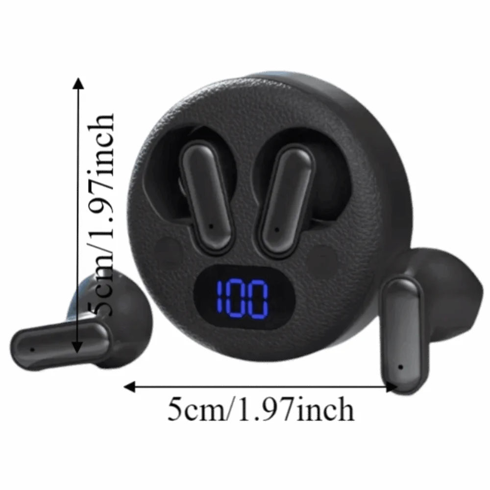 In-Ear Design Wireless Bluetooth Headphones Short-stem Design LED Display Bluetooth Sleep Headphones Long Battery Life Peaceful Pleasures Health and Wellness