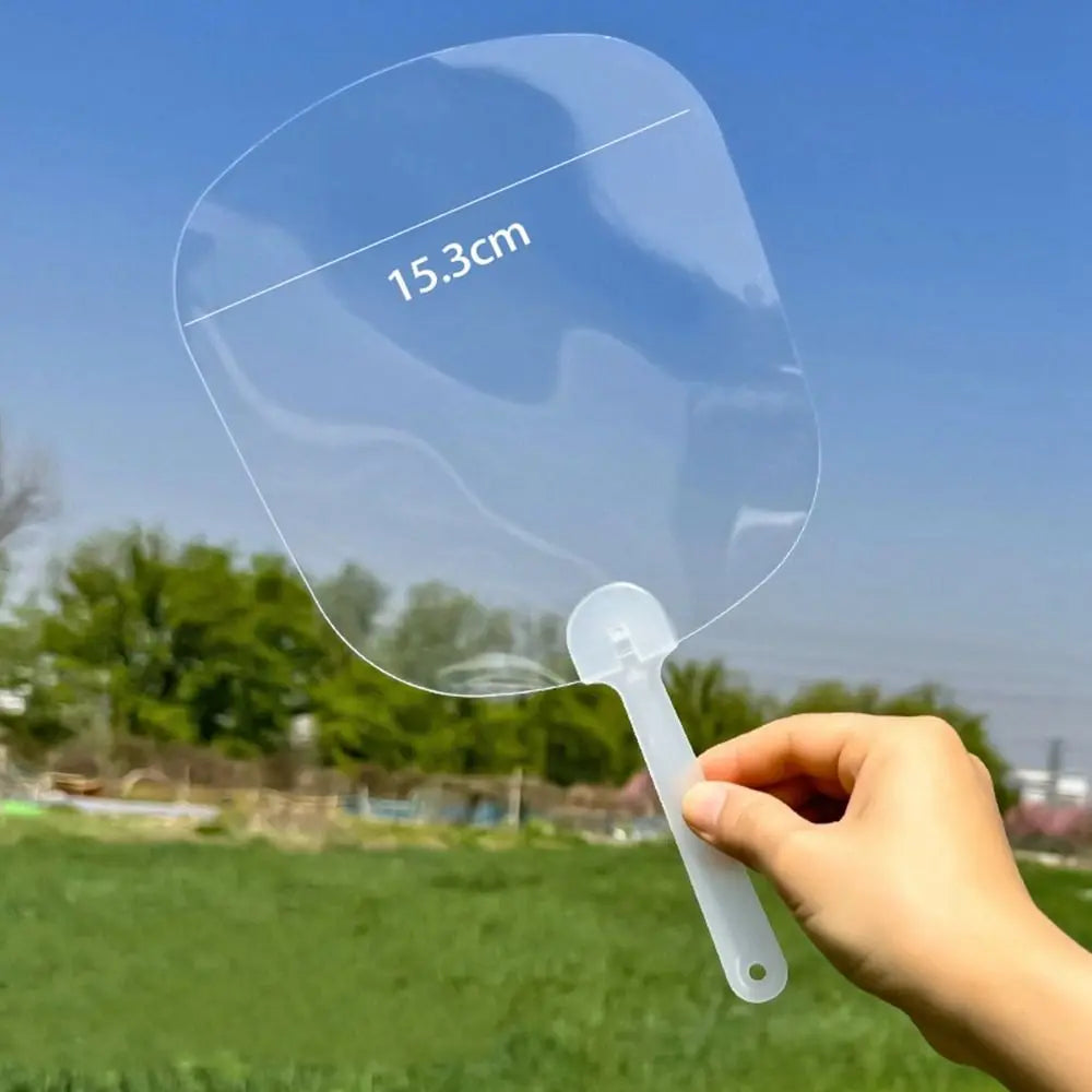 Blank Round Handheld Fan for Kids – DIY Painting & Graffiti