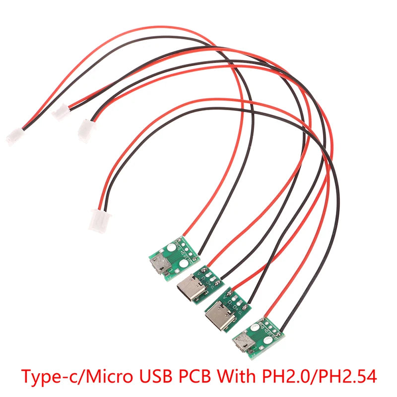 Type-c PCB With Cabel Converter Adapter Micro USB To DIP Female Contor Breakout Board Charging Cable Soldering Board Socket Peaceful Pleasures Health and Wellness