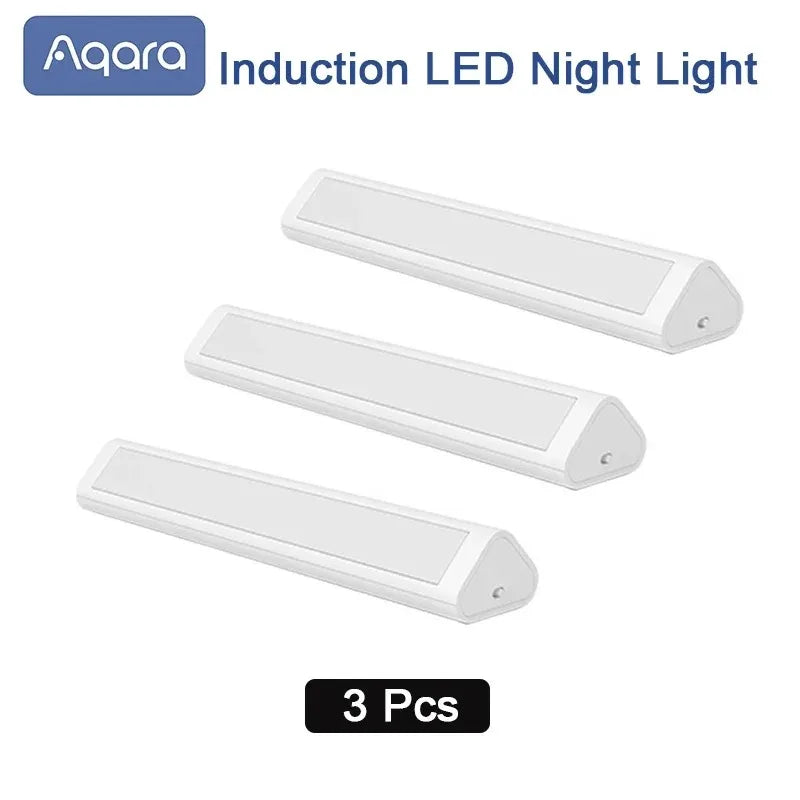 Original Aqara LED Induction Night Light Magetic Design 2Level Brightness Human Body Sensor Smart Home for Bedroom Bedside Peaceful Pleasures Health and Wellness 3ps China Mainland