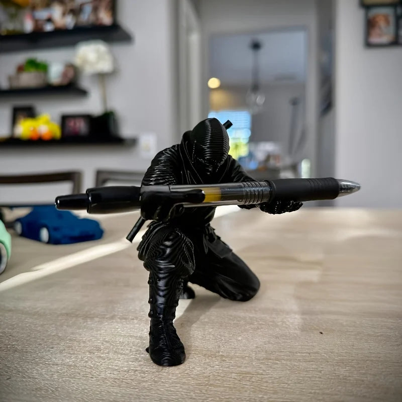 1/2 Pack Can Accommodate Ballpoint Pens, Fountain Pens, Pencils, and Various Stationery Items. the Ninja-Style Pen Holder Is Unique, Cool, and Creative, Perfect for Adding a Touch of Fashion to Your Desk. It Is an Ideal Gift Peaceful Pleasures Health and Wellness