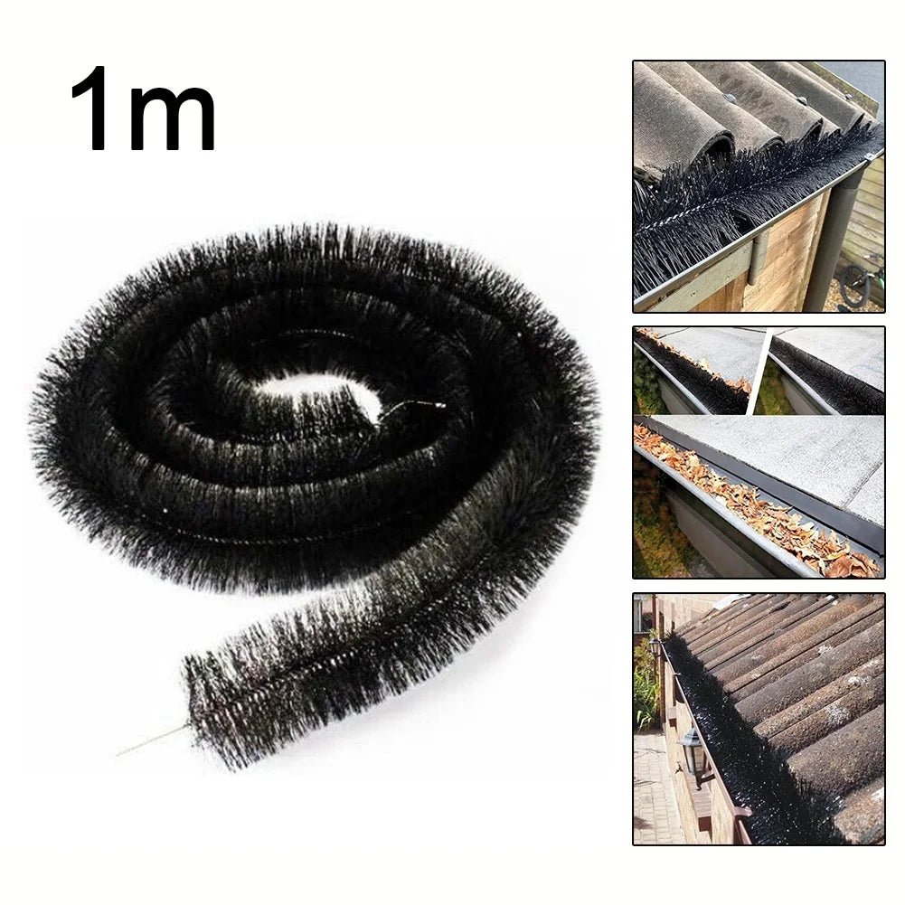1M Gutter Guard Brush – Heavy-Duty Leaf & Debris Filter
