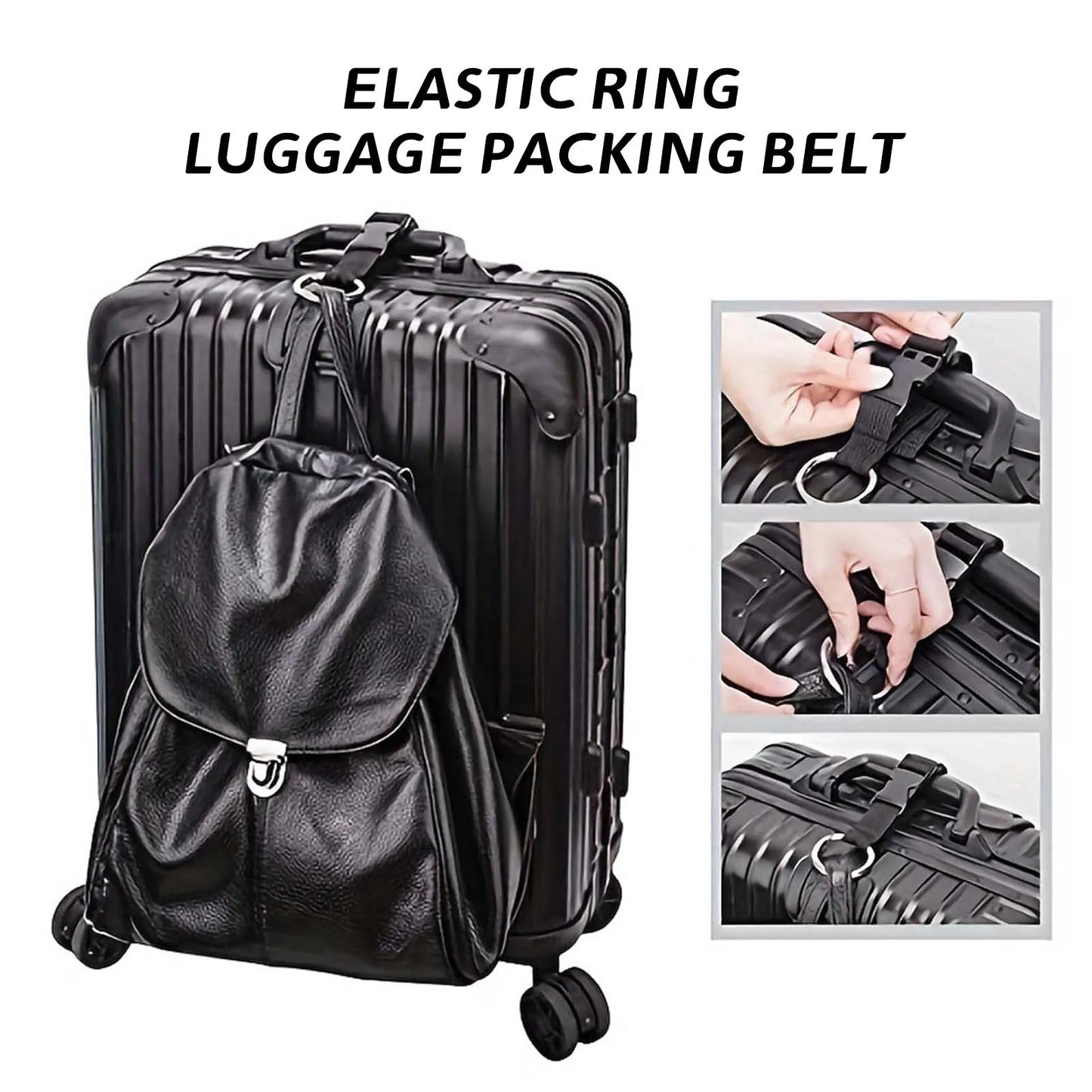 Travel Luggage Fixed Strap Backpack External Strap Portable Strap With Release Buckle Add-A-Bag Luggage Strap Belt Jacket Holder Peaceful Pleasures Health and Wellness