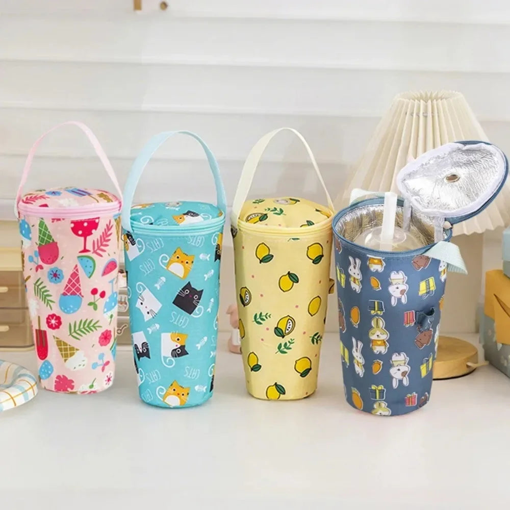 Insulated Milk Tea Tote Bag | Reusable Cup Carrier