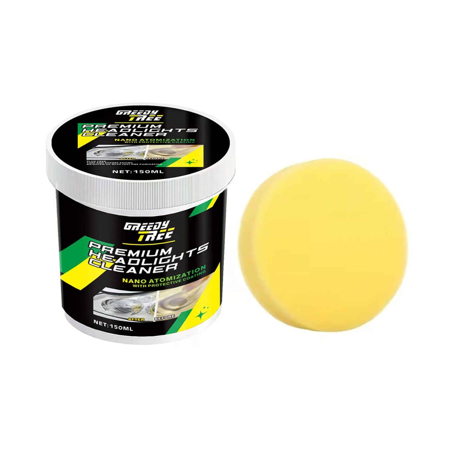Car Headlight Restoration Kit – Polish & Remove Oxidation
