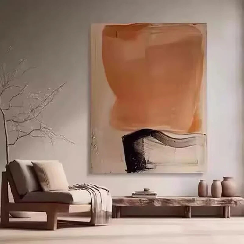 Modren Home Wall Decor Pure Handmade Abstract Oil Painting On Canvas Art Poster High Quality Mural For Living Room Bedroom Proch Peaceful Pleasures Health and Wellness