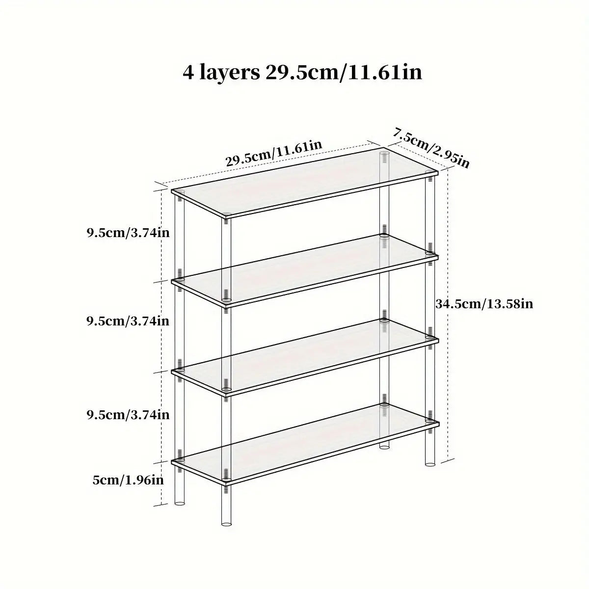 Clear Acrylic Display Stand Riser Rack – Figures, Perfume & Cupcake