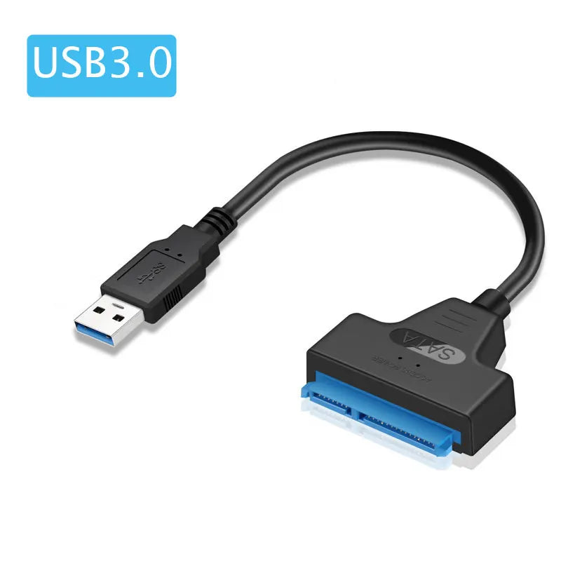 New Sata to usb 3.0/2.0 Type c Cable Support 2.5 Inches External HDD SSD Hard Drive Adapter Cable Computer Connector Converter Peaceful Pleasures Health and Wellness sata USB 3.0