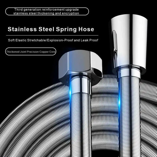 Stainless Steel Flexible Shower Hose 1.5M & 2M Extension Flexible Shower Hose Oasis Select