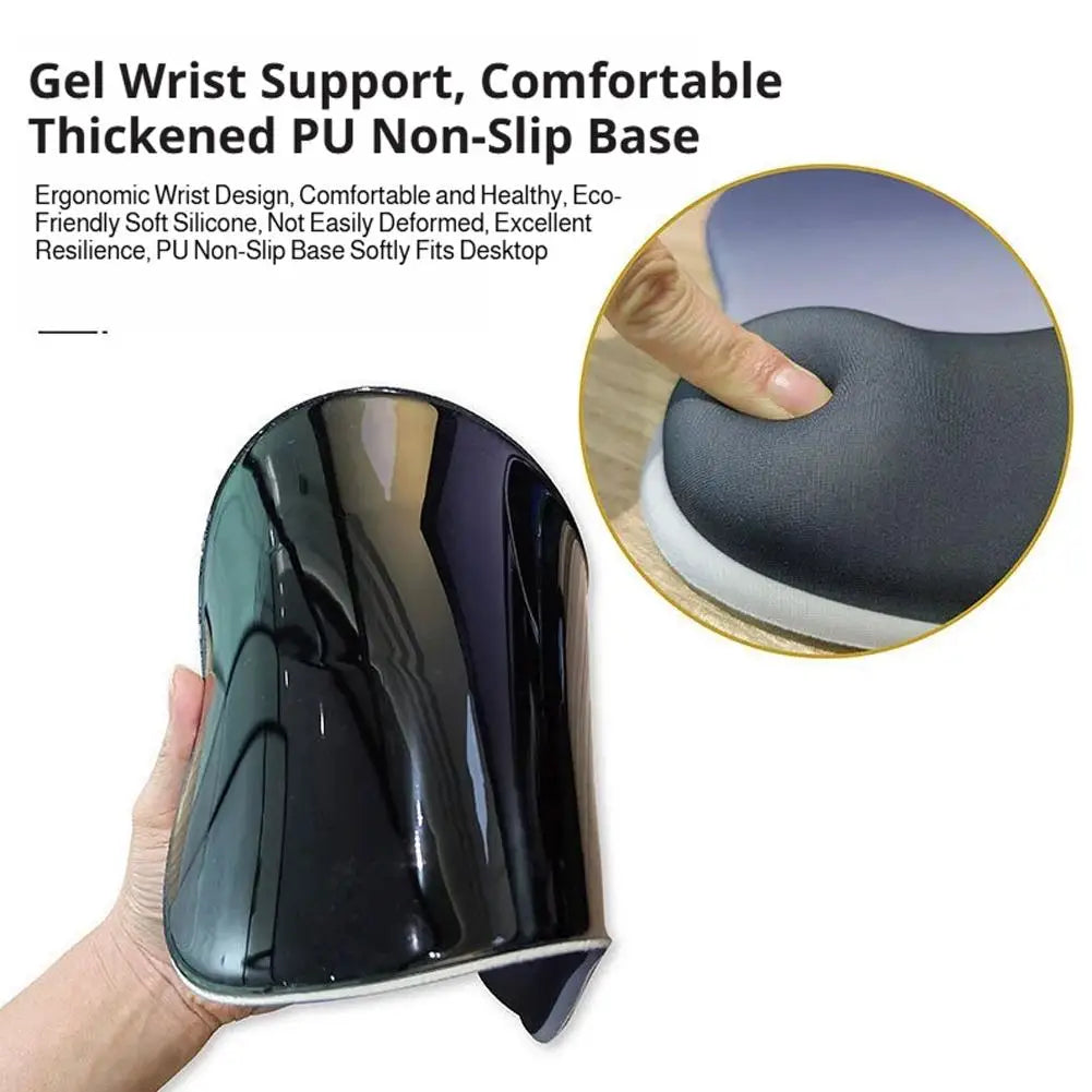 Ergonomic Wrist Rest Mouse Pad Comfortable Wrist Rest Support Mouse Pad Pain Relief Non Slip Gaming Mouse Pad for Computer Peaceful Pleasures Health and Wellness