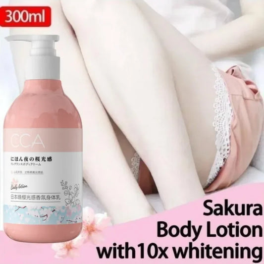 Japanese Cherry Blossom Brightening Body Cream 300ml Brightening Body Cream Oasis Select 300ml