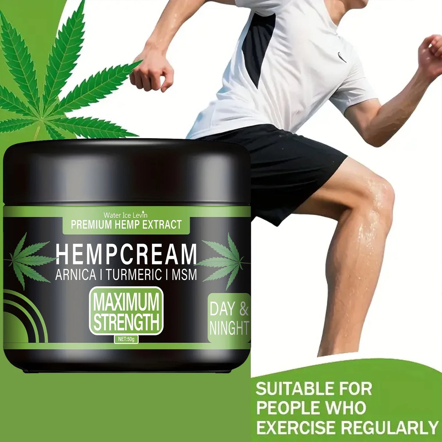 Hemp Extract Cream with Arnica, Turmeric & MSM | Skin Relief