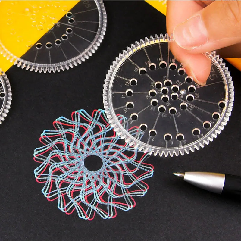 Classic Gear Spirograph Drawing Geometric Painting Stencils Rulers