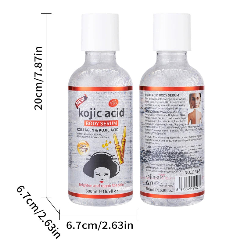 Kojic Turmeric AHA Papaya Face & Body Serum 500ml