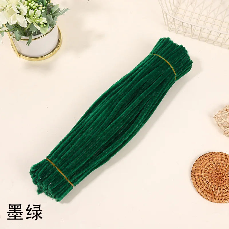 Macaron Fluffy Pipe Cleaners – Thick Plush DIY Craft Twist Sticks