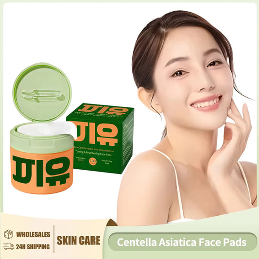 Centella Asiatica Face Pads Brightening Skin Antioxidant Shrink Pore Rejuvenation Smoothing Fine Line Skin Care Product Peaceful Pleasures Health and Wellness