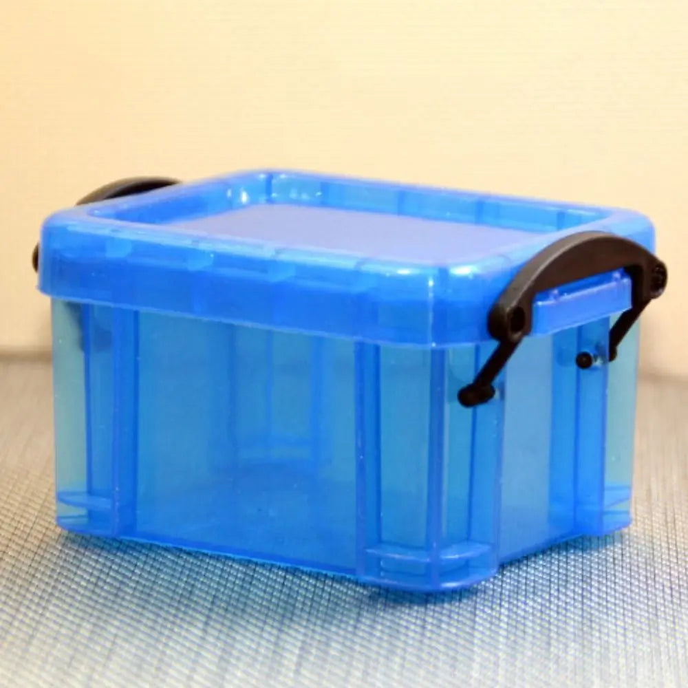 Multi-functional Mini Buckle Storage Box Candy Color Minimalism Mini Storage Container Transparent Plastic Desktop Organizer Box Peaceful Pleasures Health and Wellness 4